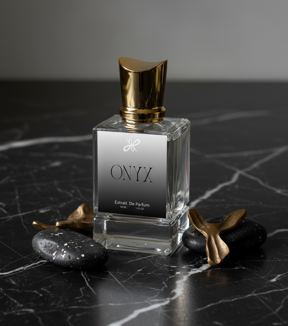 Onyx perfume bottle accurate representation